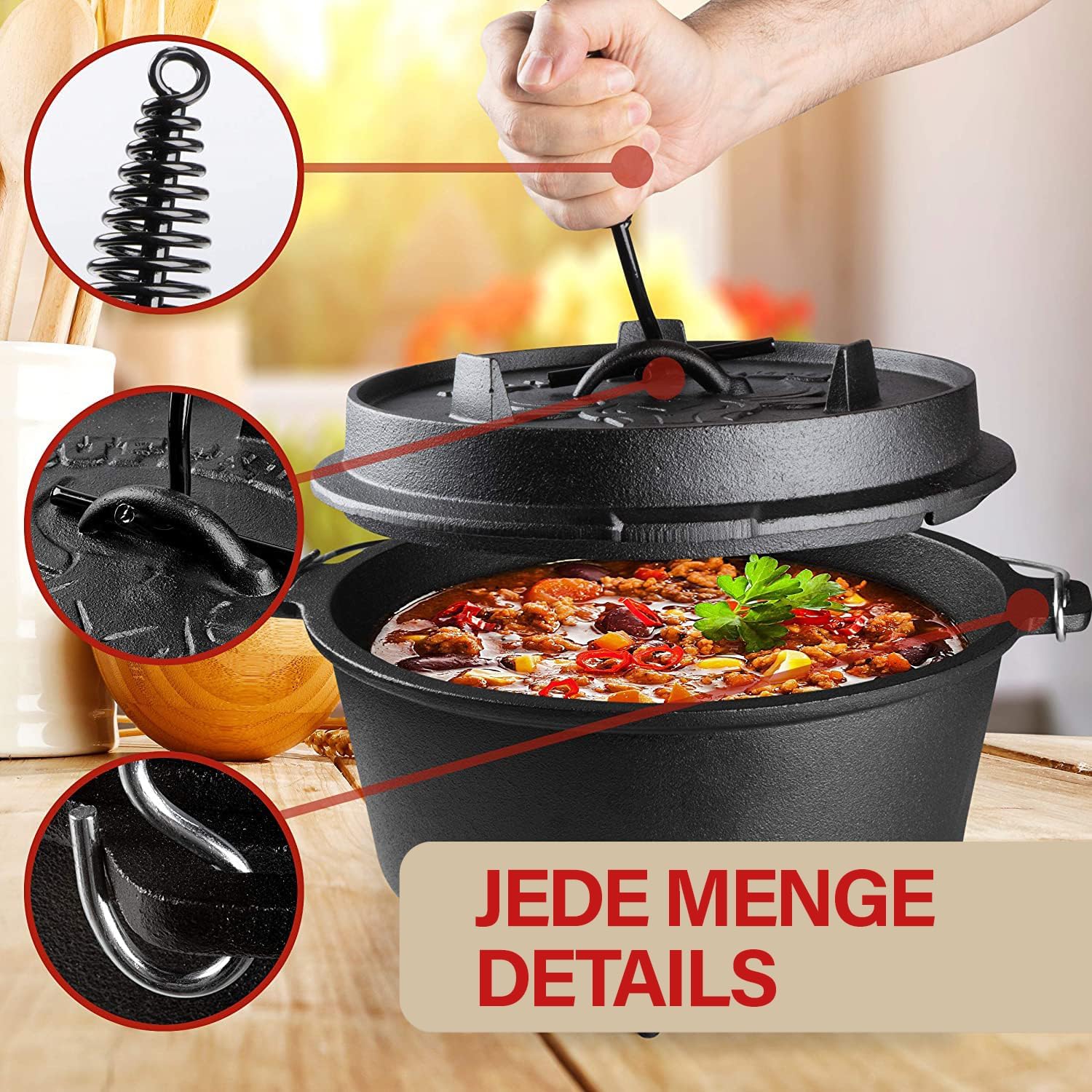 Buffalo Dutch Oven 7,5L - Afbeelding 2