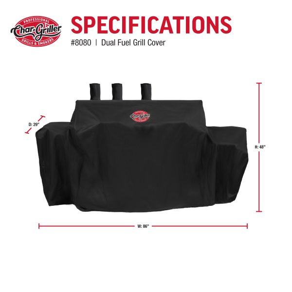 Char-Griller Double Play Gas & Charcoal Grill Hoes - Image 6