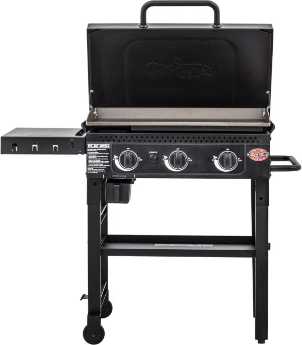 Char-Griller Flat Iron 3 Burner Gas Griddle / Plancha