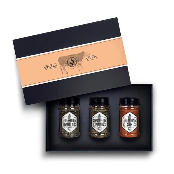 Geschenkdoos Steaks Grillen BBQ Kruiden
